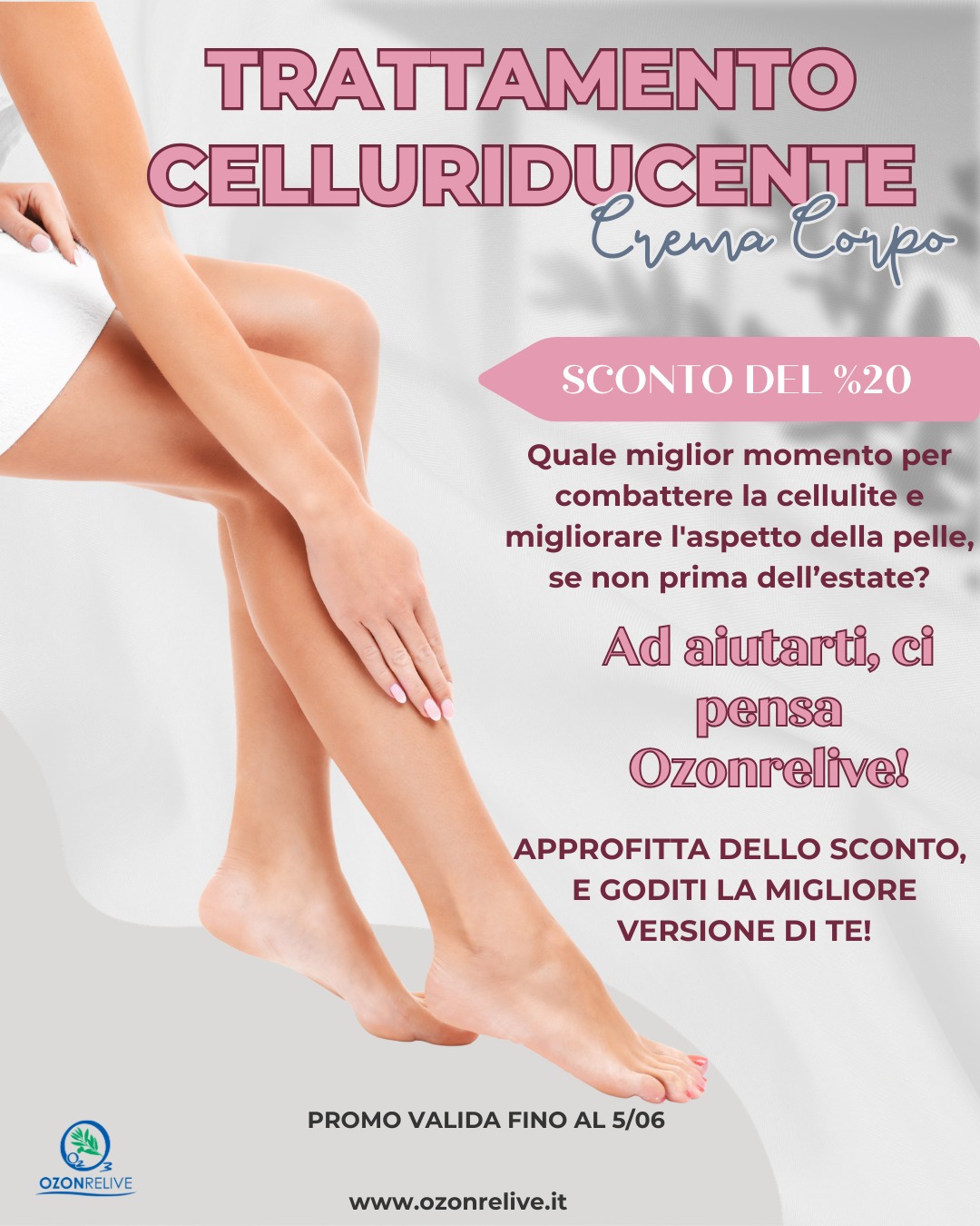 Trattamento celluriducente ozono