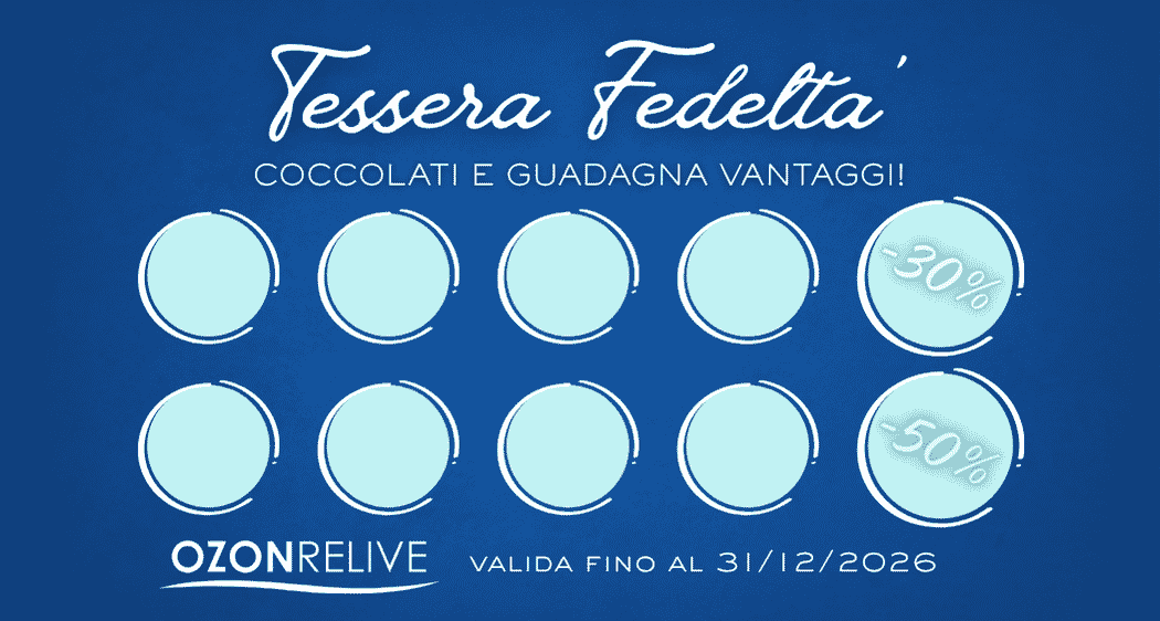 Tessera fedeltà ozonrelive 2026